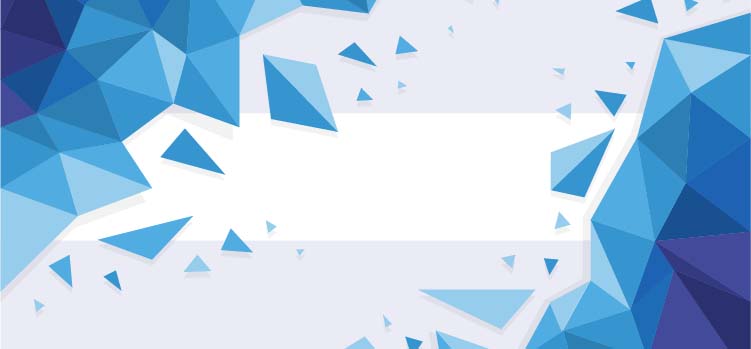 Flat polygonal background-No Text-Cropped Blue